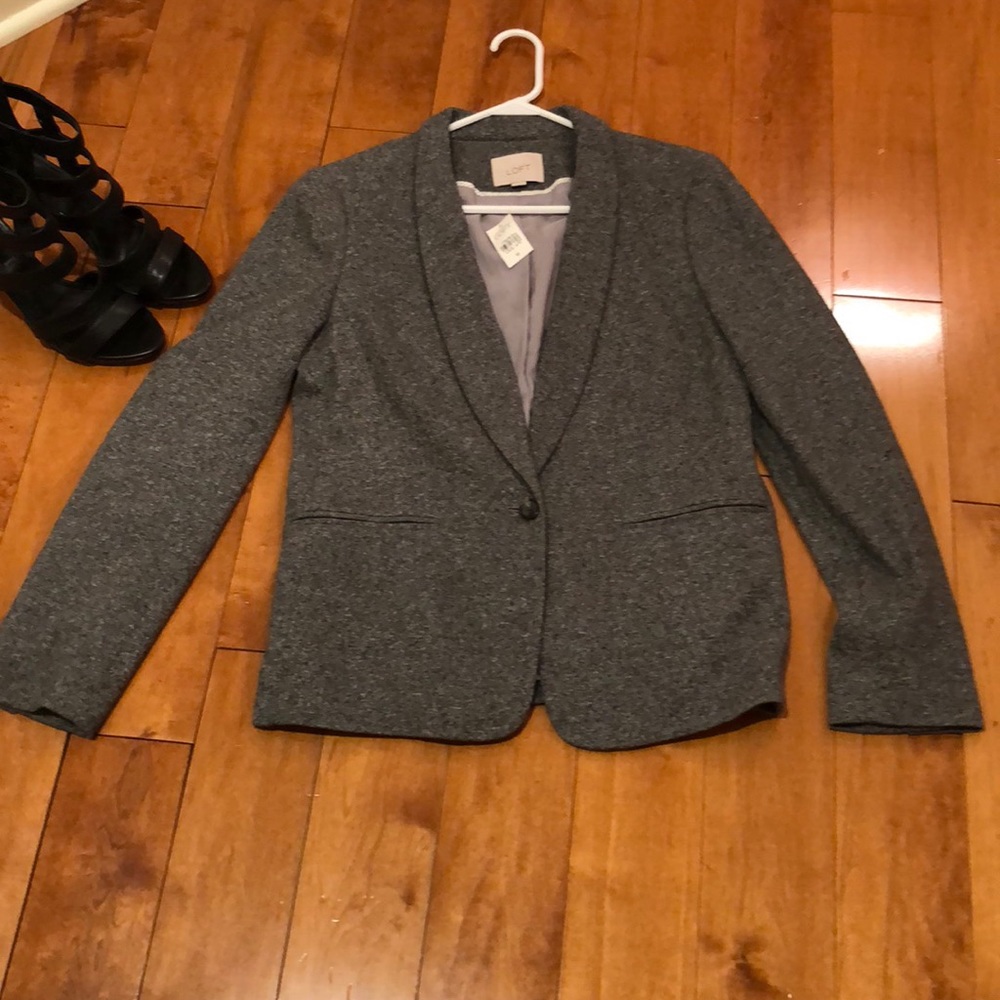Loft flannel blazer.